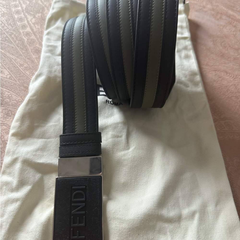 Fendi Black Leather Belt Bag